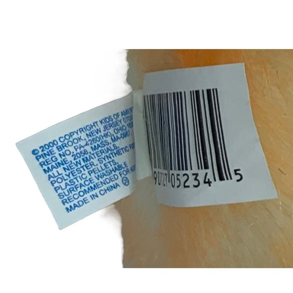 Vintage 2000 Kids of America Platypus Orange Cream Bow Duck Plush KMart 8” inch - Picture 7 of 8